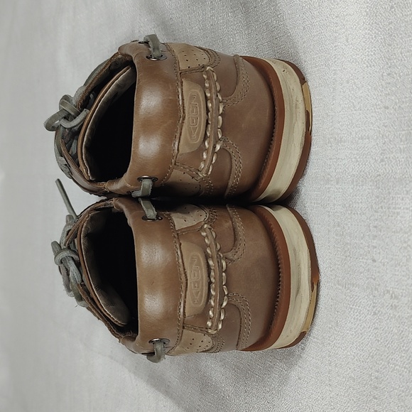 Keen Newport Boat Shoes Leather 1002901 Mens Size 8.5 Lace Up Sneakers Tan Brown - Picture 4 of 7
